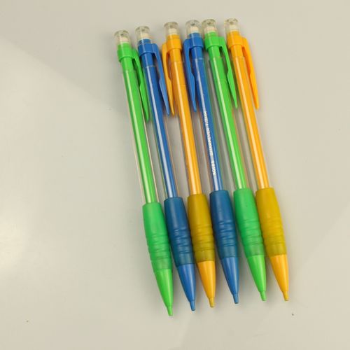 13mm粗铅芯活动铅笔透明带橡皮带盖子塑料自动铅笔外贸出口赠品